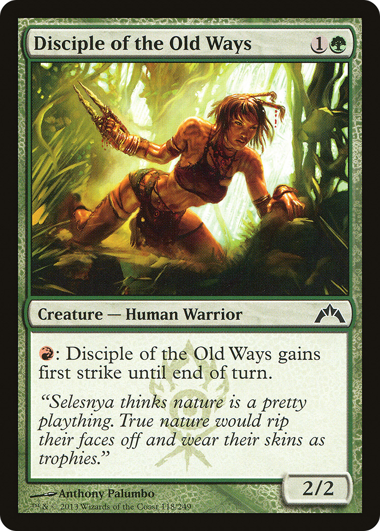 Image of Disciple of the Old Ways (GTC-118) - Gatecrash Foil