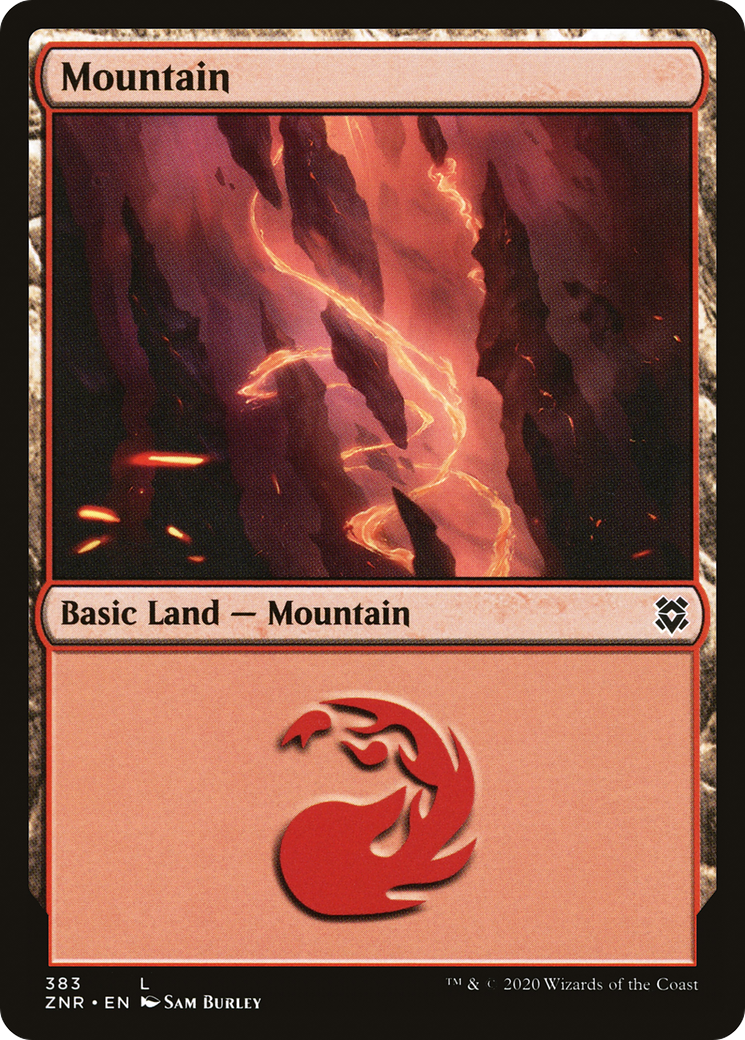 Image of Mountain (ZNR-383) - Zendikar Rising Foil