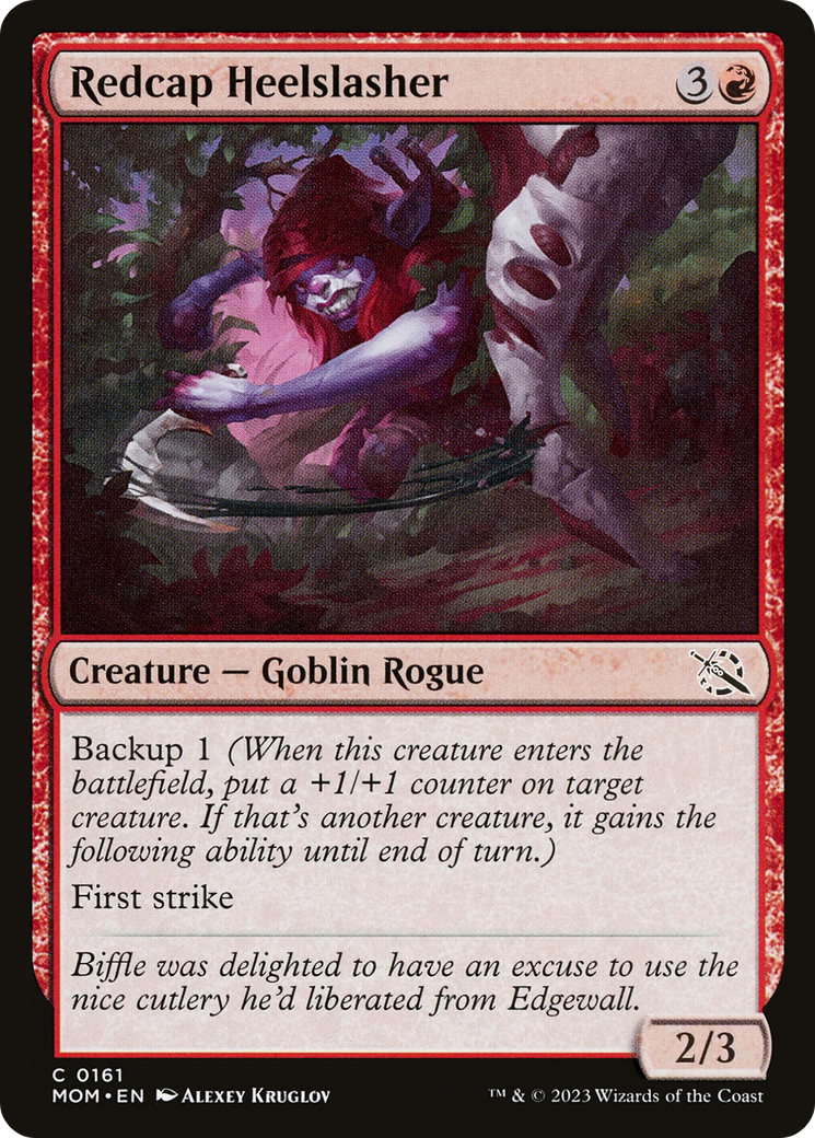 Image of Redcap Heelslasher (MOM-161) - March of the Machine Foil
