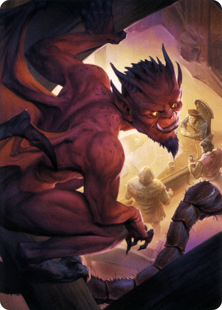 Image of Nefarious Imp // Nefarious Imp (ACLB-019) - Battle for Baldur's Gate Art Series (Borderless)