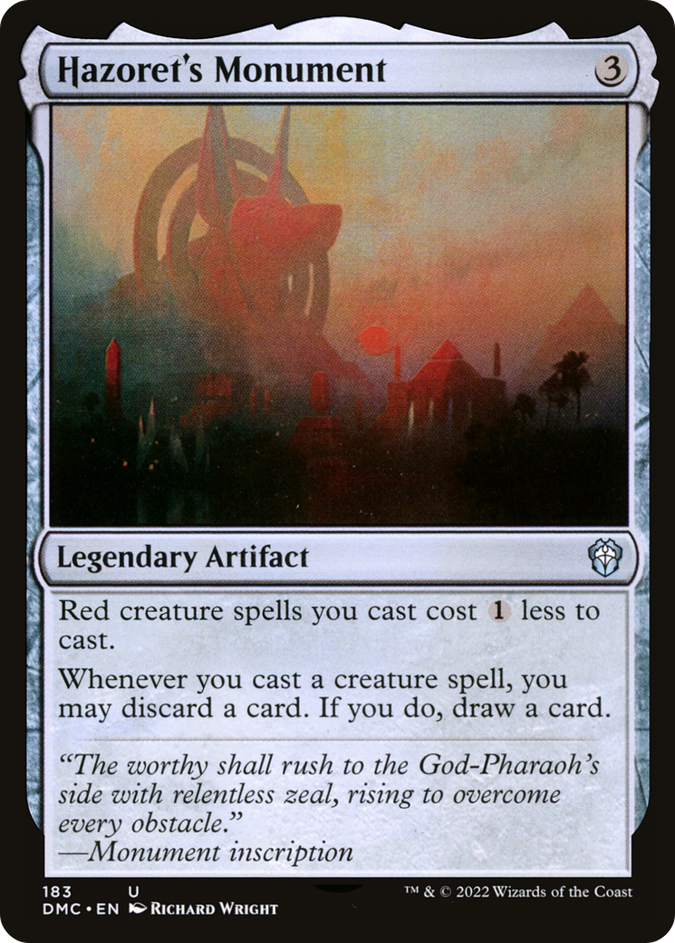 Image of Hazoret's Monument (DMC-183) - Dominaria United Commander