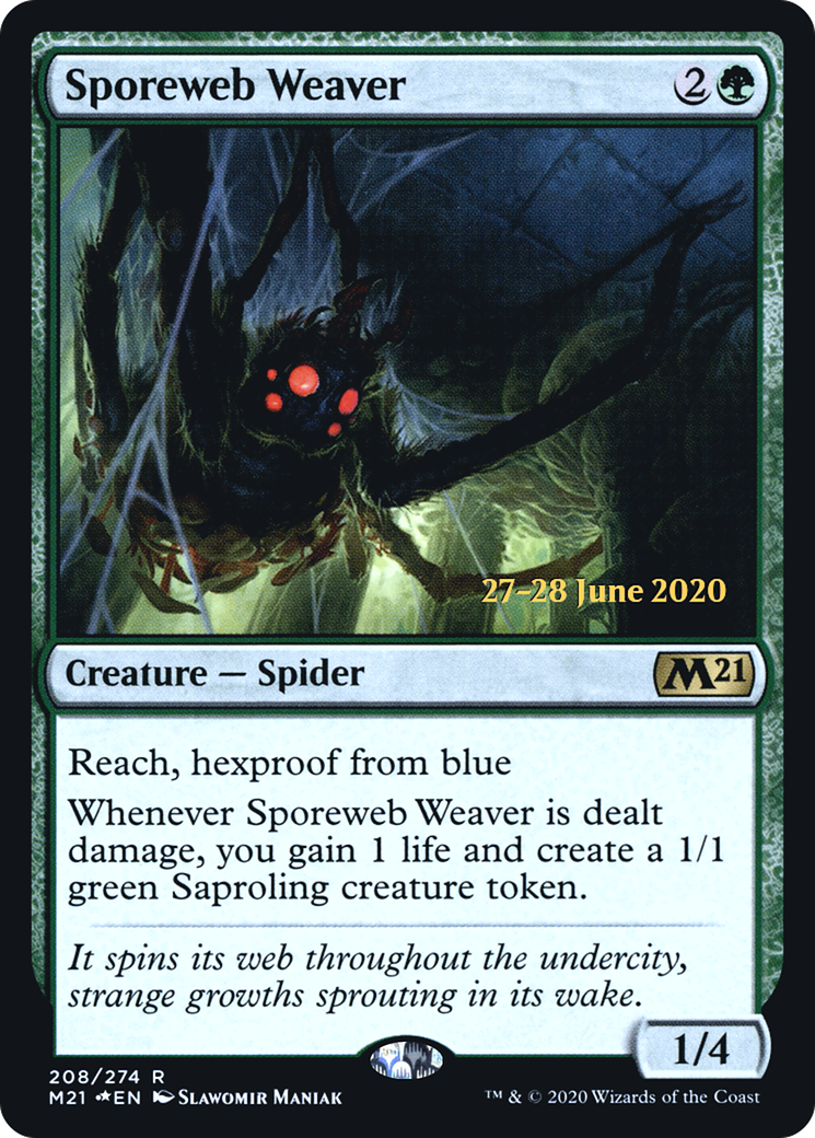 Image of Sporeweb Weaver (PRE-208) - Core Set 2021 Promos Foil