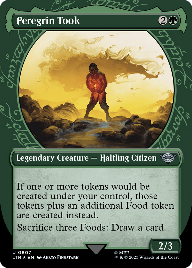 Image of Peregrin Took (Showcase) (Surge Foil) (LTR-807) - The Lord of the Rings: Tales of Middle-earth: (Showcase) (Borderless) Foil