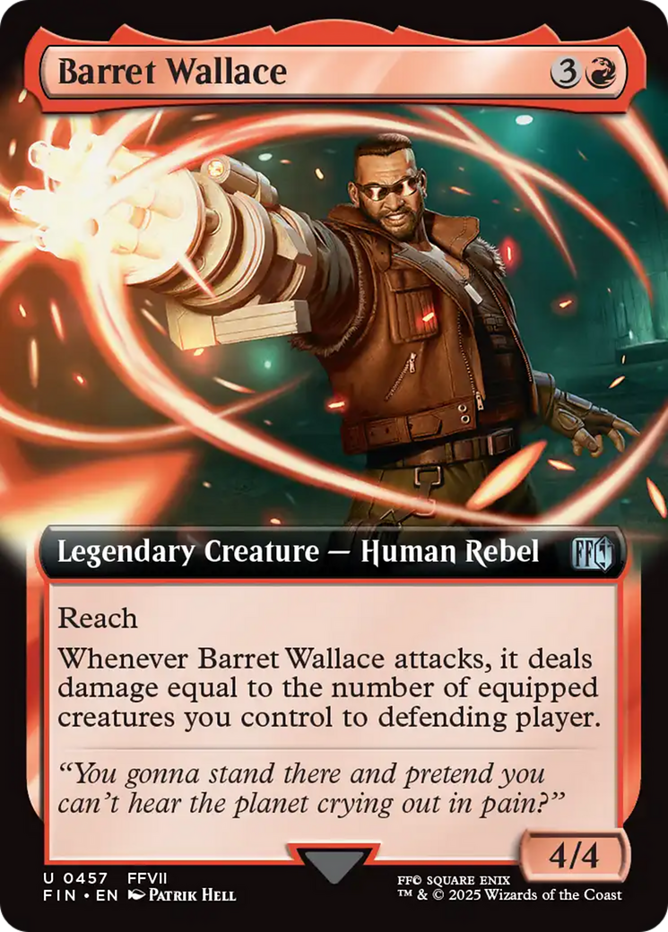 Image of Barret Wallace (Extended Art) (FIN-457) - FINAL FANTASY: (Extended Art) Foil