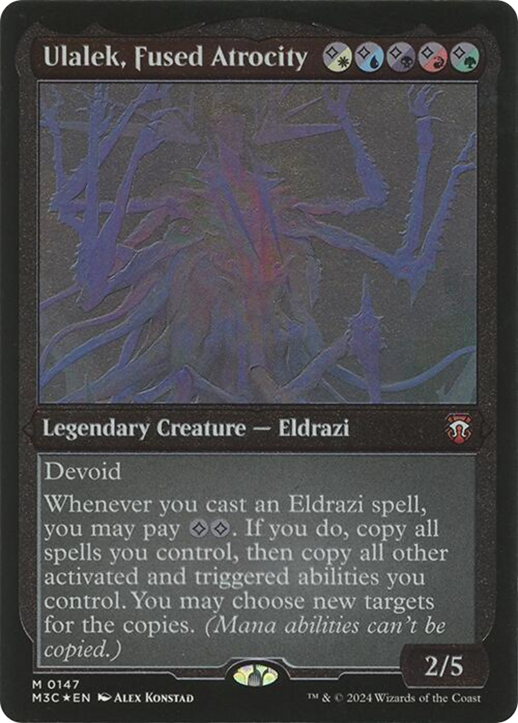 Image of Ulalek, Fused Atrocity (Display Commander) - Thick Stock (M3C-147) - Modern Horizons 3 Commander Foil