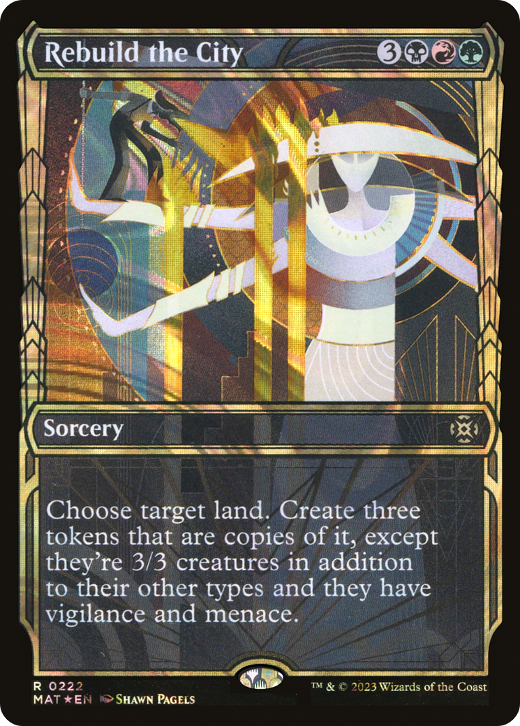 Image of Rebuild the City (Halo Foil) (MAT-222) - March of the Machine: The Aftermath: (Showcase) Foil