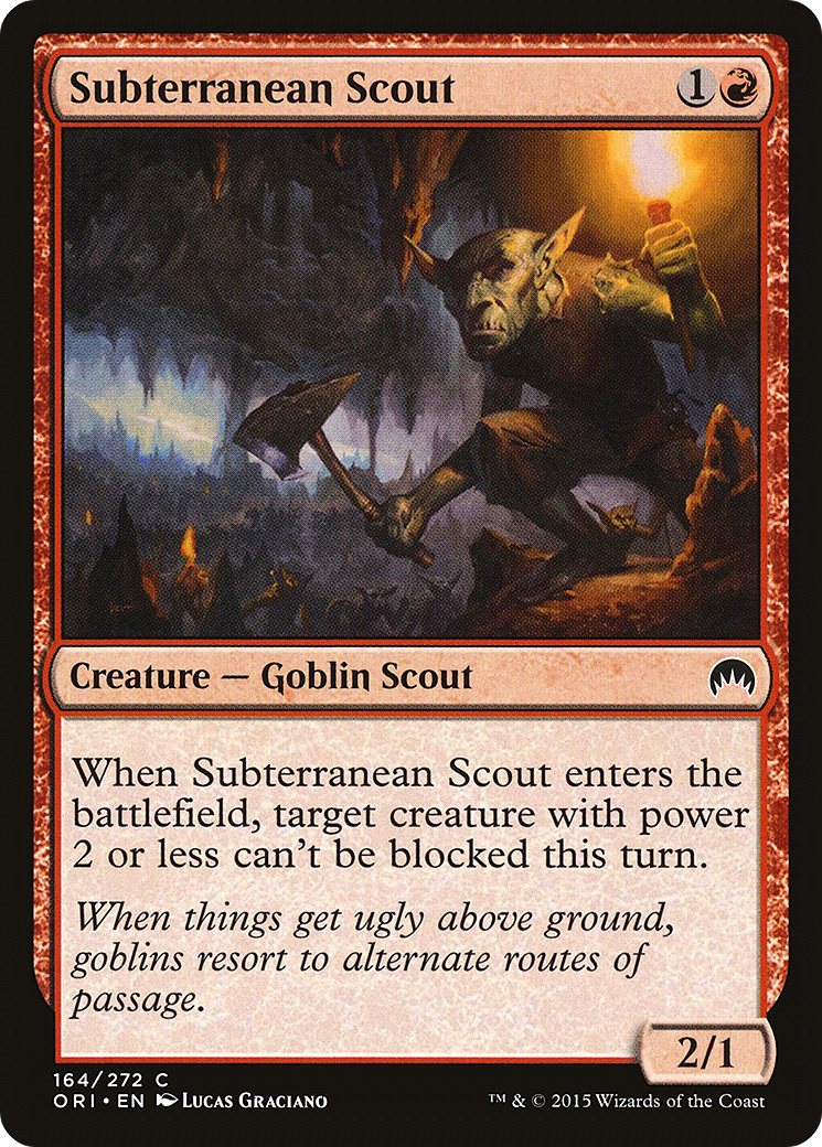 Image of Subterranean Scout (ORI-164) - Magic Origins Foil
