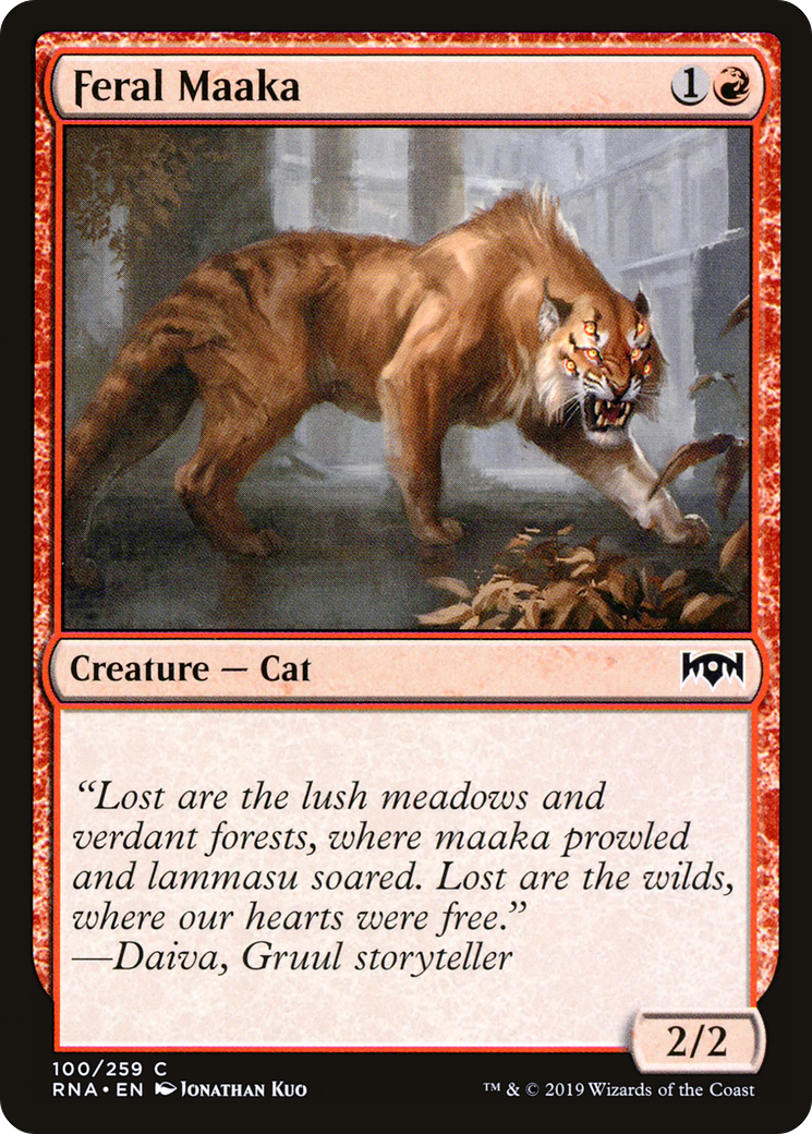 Image of Feral Maaka (RNA-100) - Ravnica Allegiance