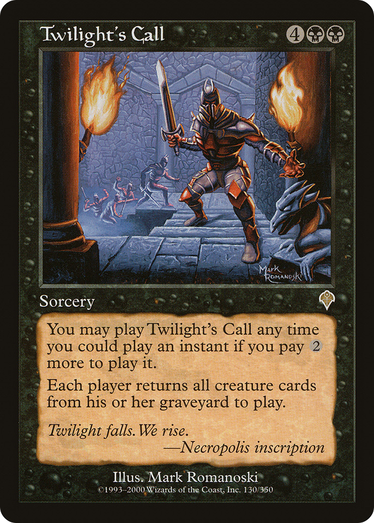 Image of Twilight's Call (INV-130) - Invasion Foil
