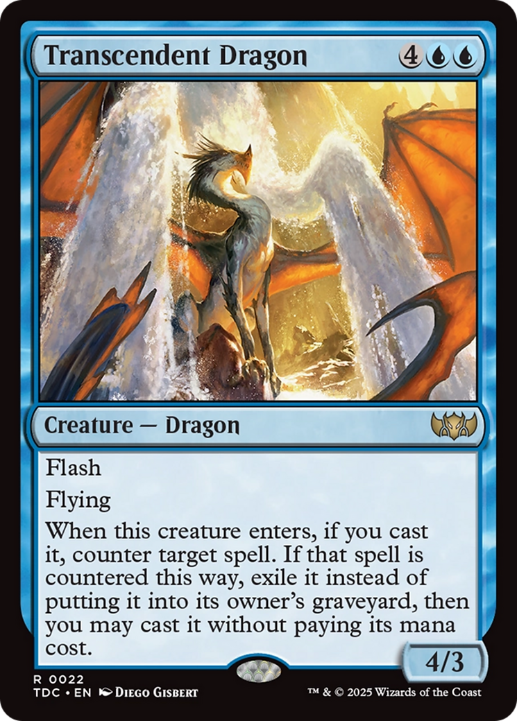 Image of Transcendent Dragon (TDC-022) - Commander: Tarkir: Dragonstorm
