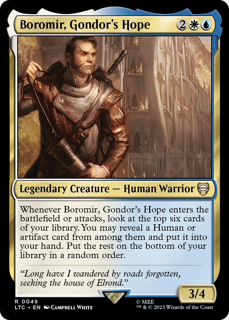 Image of Boromir, Gondor's Hope (LTC-049) - Tales of Middle-earth Commander