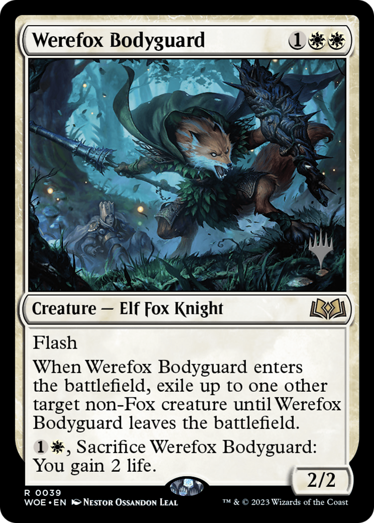 Image of Werefox Bodyguard (PPWOE-039) - Wilds of Eldraine Promos