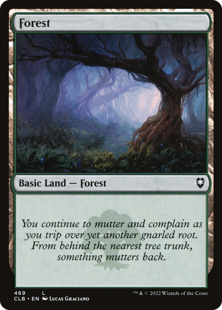 Image of Forest (469) (CLB-469) - Commander Legends: Battle for Baldur's Gate Foil