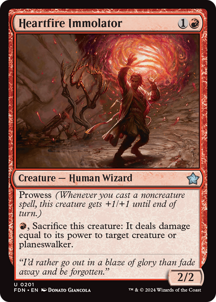 Image of Heartfire Immolator (FDN-201) - Foundations