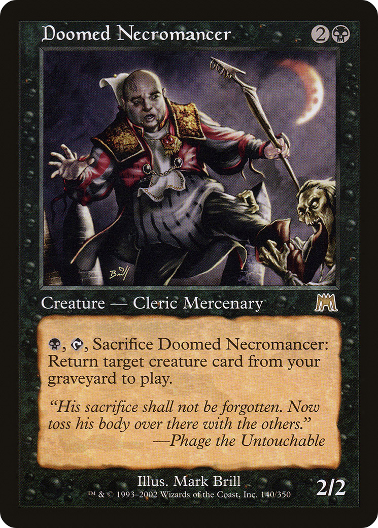 Image of Doomed Necromancer (ONS-140) - Onslaught Foil