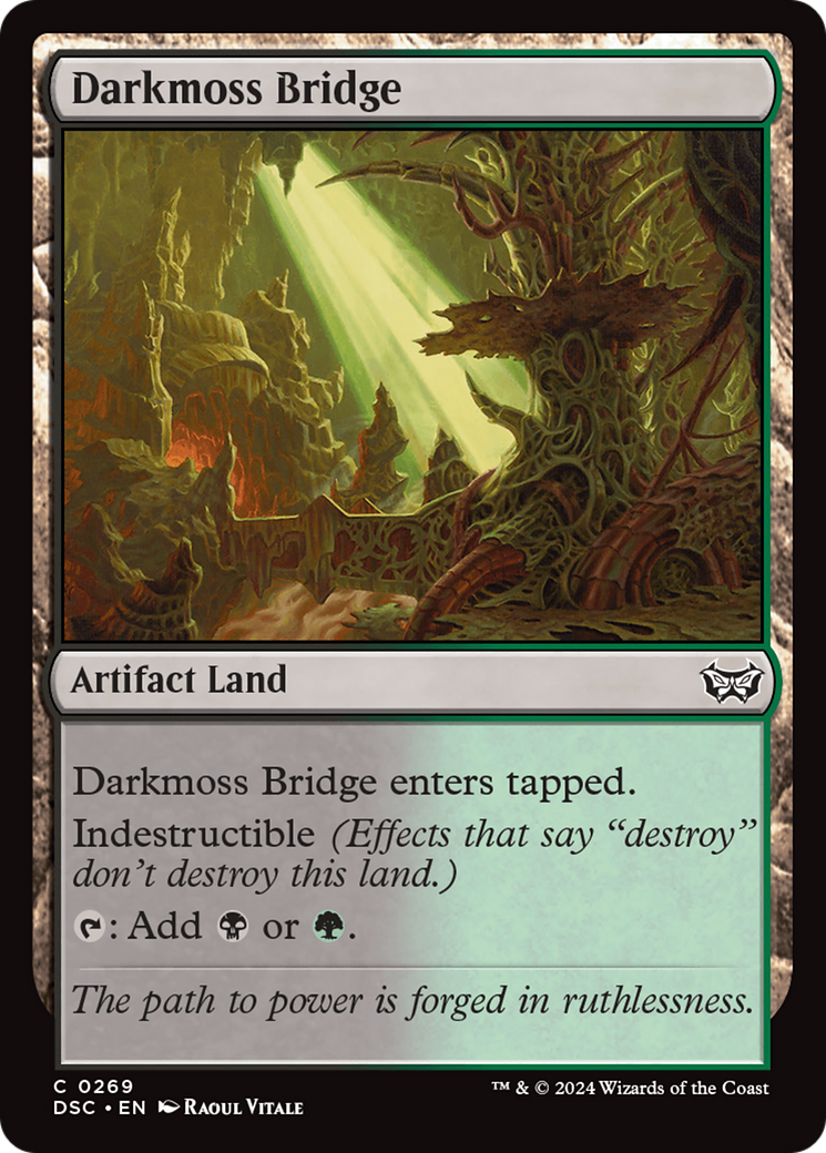 Image of Darkmoss Bridge (DSC-269) - Duskmourn: House of Horror Commander