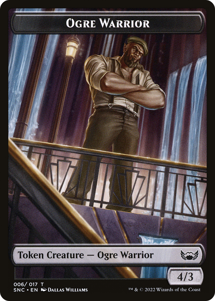 Image of Ogre Warrior (TSNC-006) - Streets of New Capenna Tokens Foil