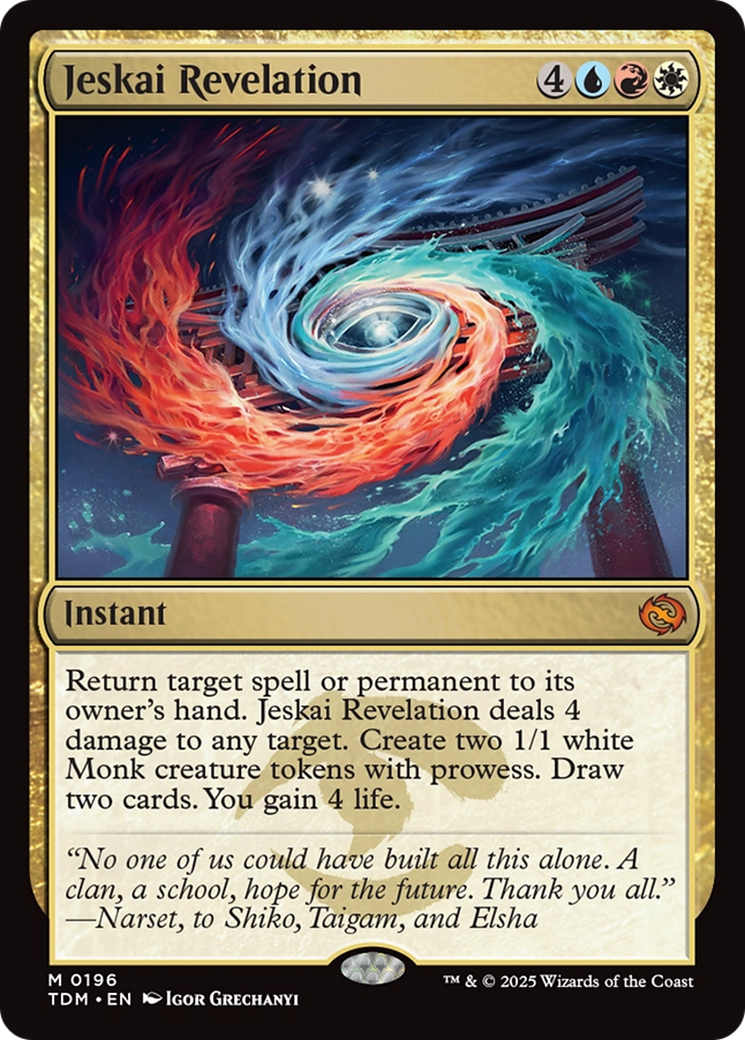 Image of Jeskai Revelation (TDM-196) - Tarkir: Dragonstorm