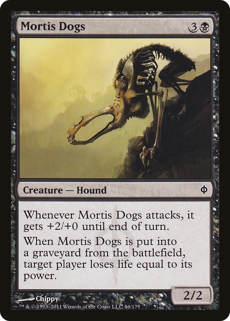 Image of Mortis Dogs (NPH-066) - New Phyrexia Foil
