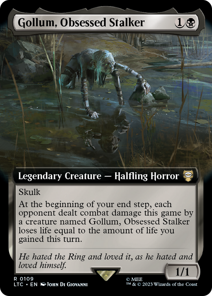 Image of Gollum, Obsessed Stalker (Extended Art) (LTC-109) - Tales of Middle-earth Commander: (Extended Art)
