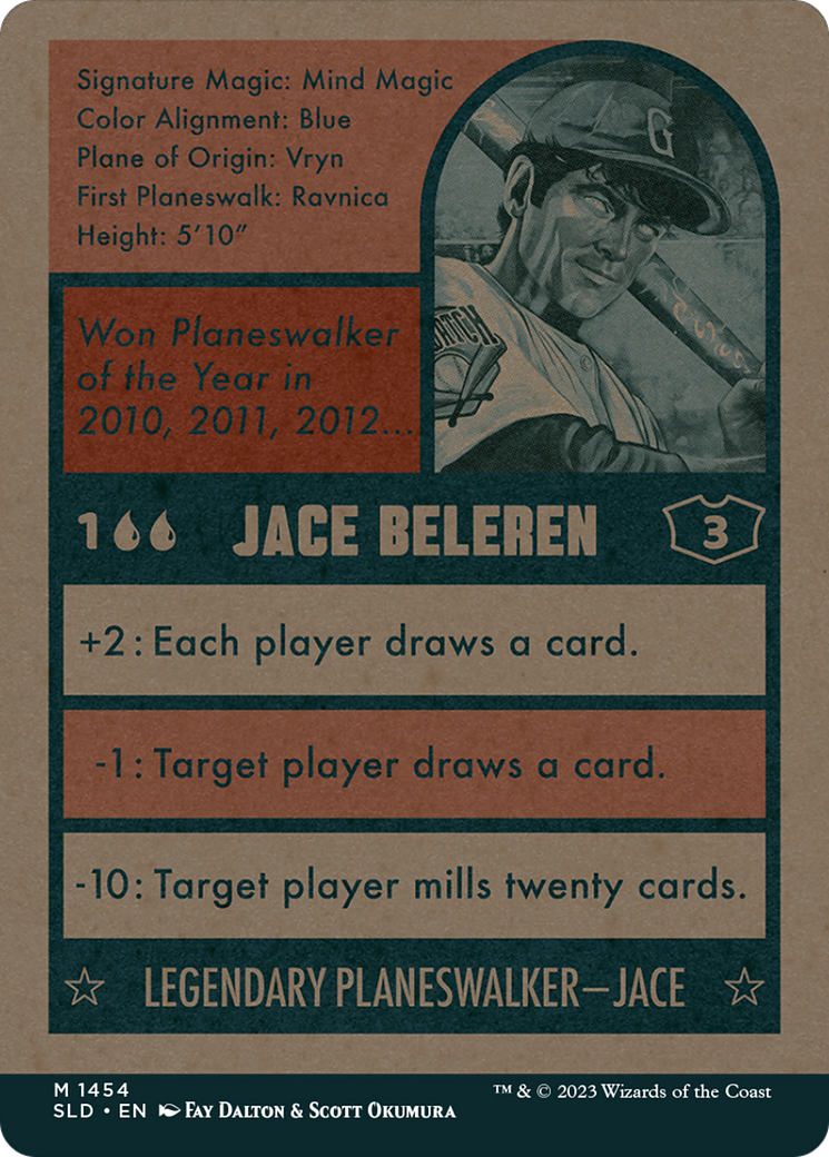 Image of Jace Beleren (1454) (SLD-1454) - Secret Lair Drop: (Full Art) (Borderless)