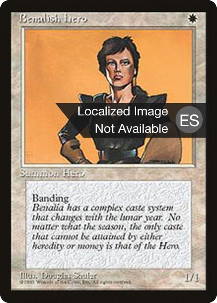Image of Benalish Hero (4BB-) - Fourth Edition Foreign Black Border