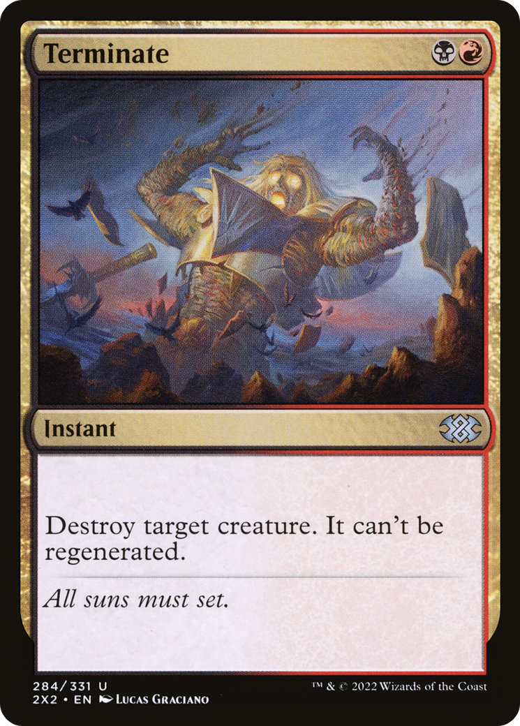 Image of Terminate (2X2-284) - Double Masters 2022 Foil