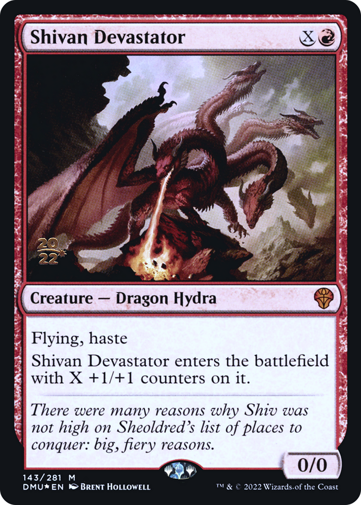 Image of Shivan Devastator (PRE-143) - Dominaria United Promos Foil