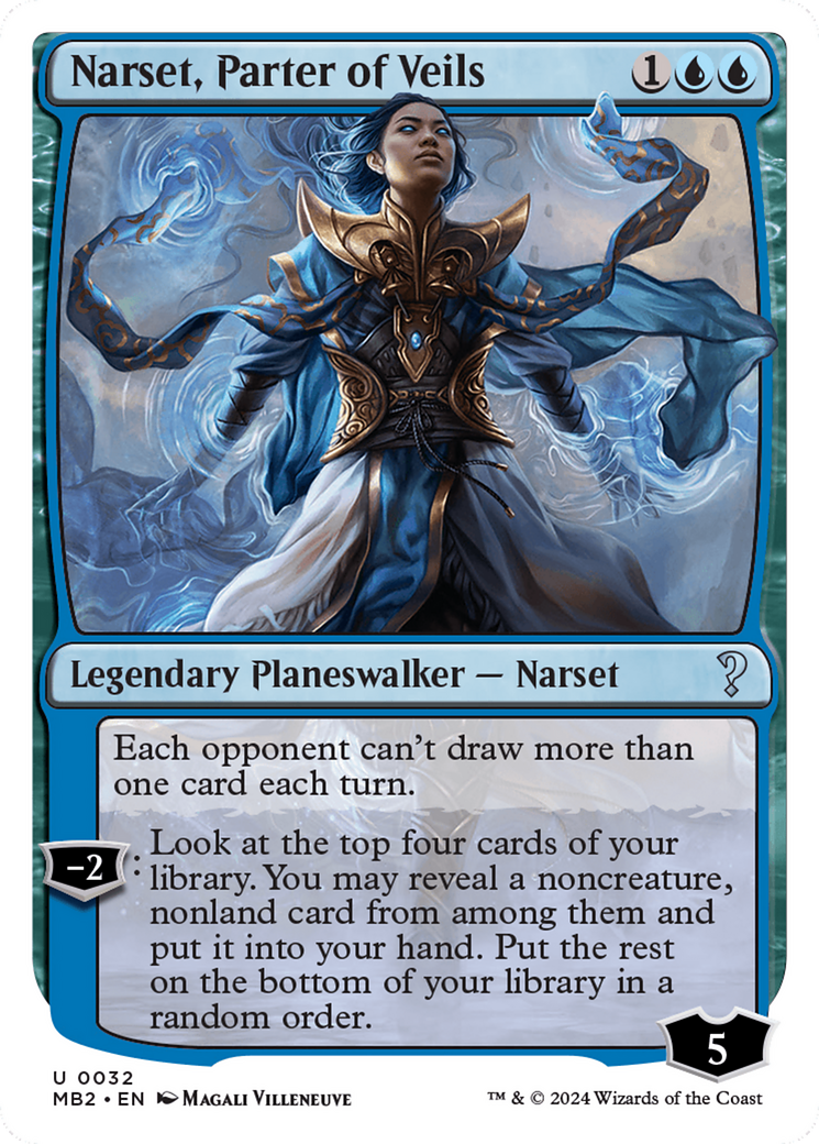 Image of Narset, Parter of Veils (White Border) (MB2-032) - Mystery Booster 2
