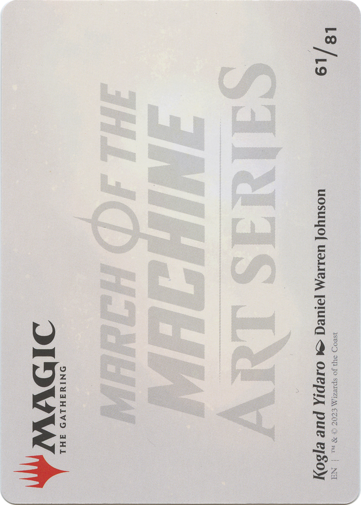 Image of Kogla and Yidaro // Kogla and Yidaro (AMOM-061) - March of the Machine Art Series (Borderless) Foil
