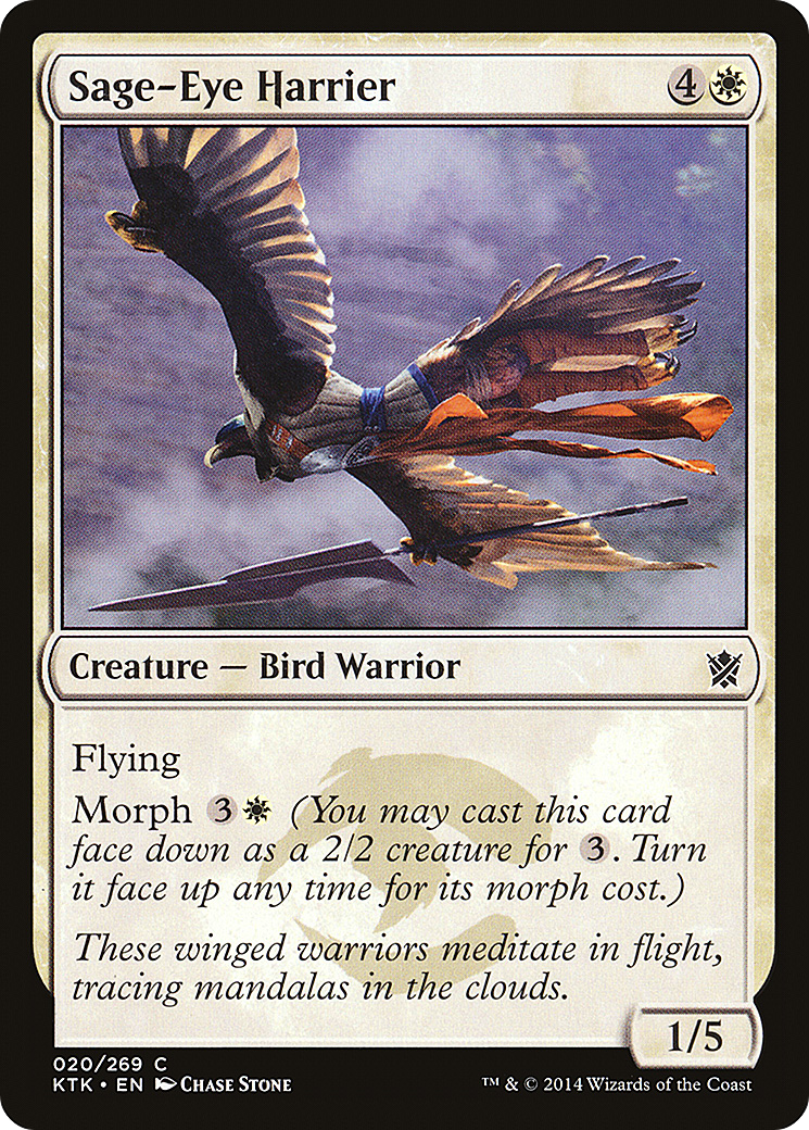Image of Sage-Eye Harrier (KTK-020) - Khans of Tarkir