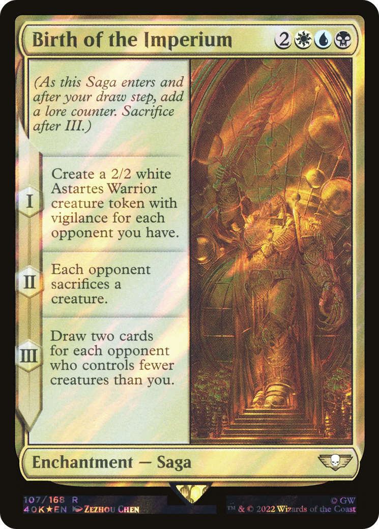 Image of Birth of the Imperium (Surge Foil) (40K-107) - Warhammer 40,000 Commander Foil