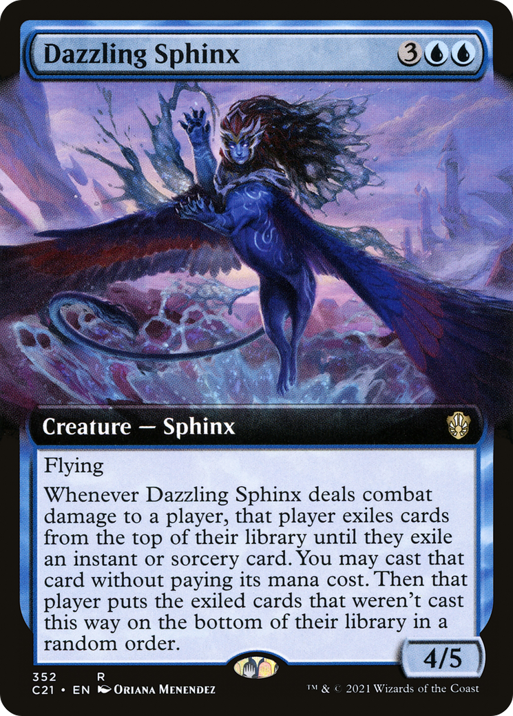 Image of Dazzling Sphinx (Extended Art) (C21-352) - Commander 2021: (Extended Art)