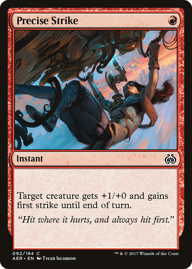 Image of Precise Strike (AER-092) - Aether Revolt Foil