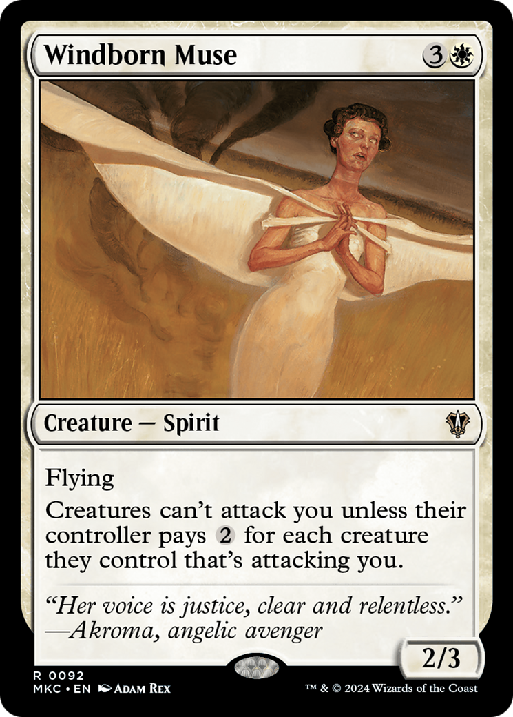 Image of Windborn Muse (MKC-092) - Murders at Karlov Manor Commander