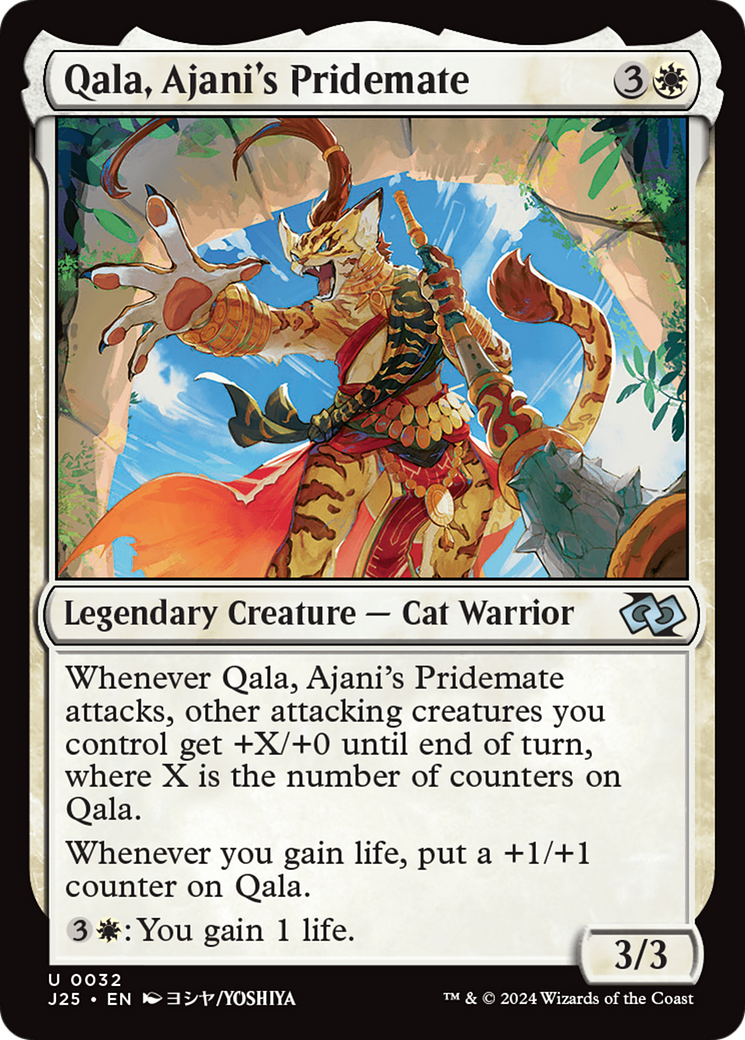 Image of Qala, Ajani's Pridemate (Anime) (J25-032) - Foundations Jumpstart