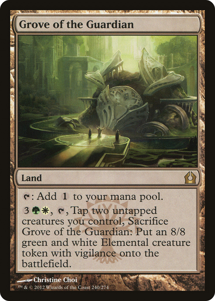 Image of Grove of the Guardian (RTR-240) - Return to Ravnica Foil