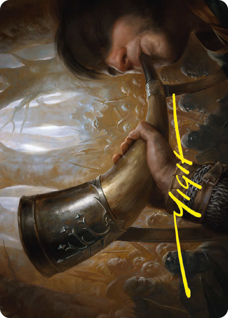 Image of Horn of Gondor // Horn of Gondor (ALTR-029) - Tales of Middle-earth Art Series (Borderless) Foil