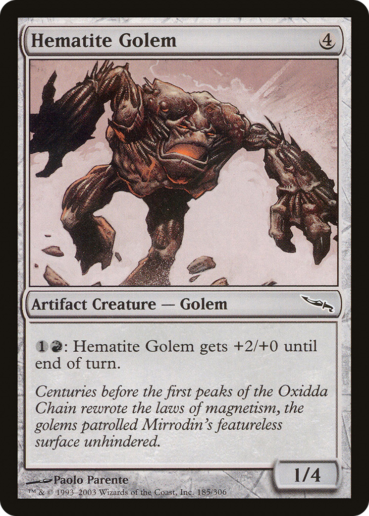 Image of Hematite Golem (MRD-185) - Mirrodin
