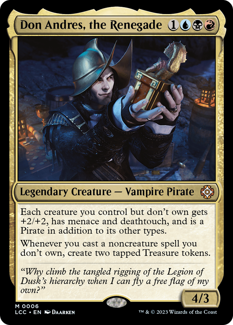 Image of Don Andres, the Renegade (LCC-006) - The Lost Caverns of Ixalan Commander Foil