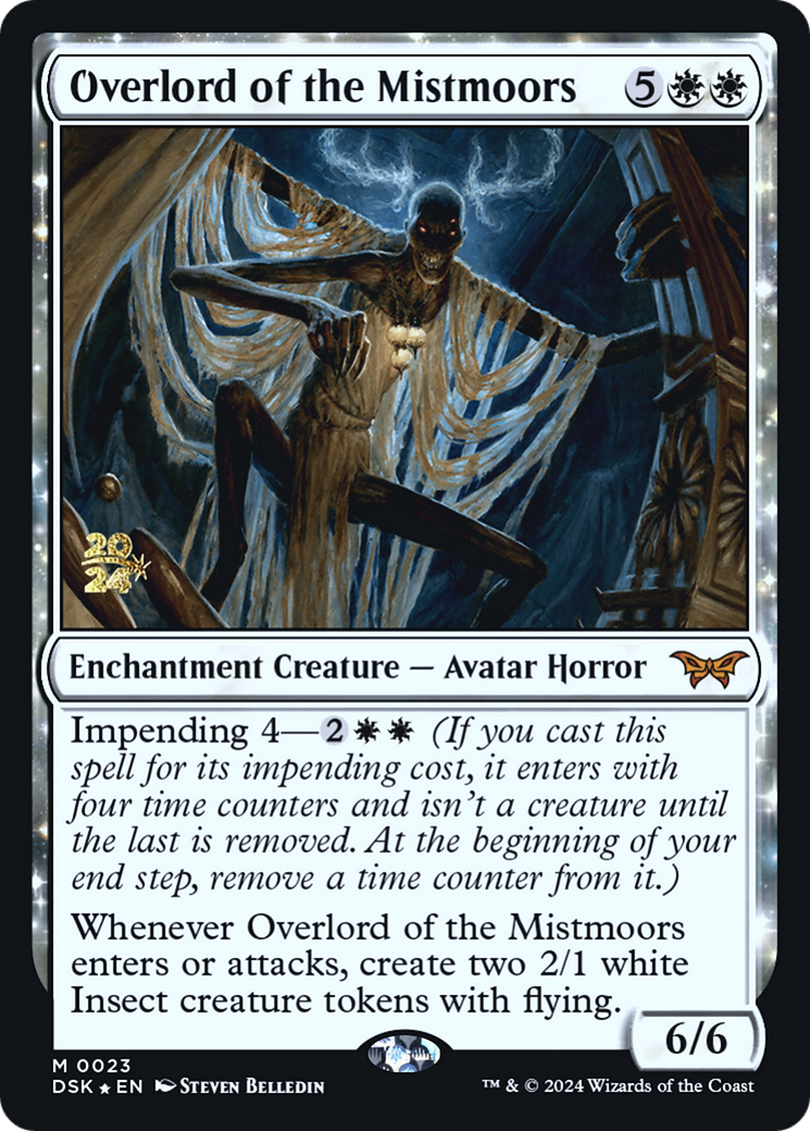 Image of Overlord of the Mistmoors (PRE-023) - Duskmourn: House of Horror Promos: (enchantment) Foil