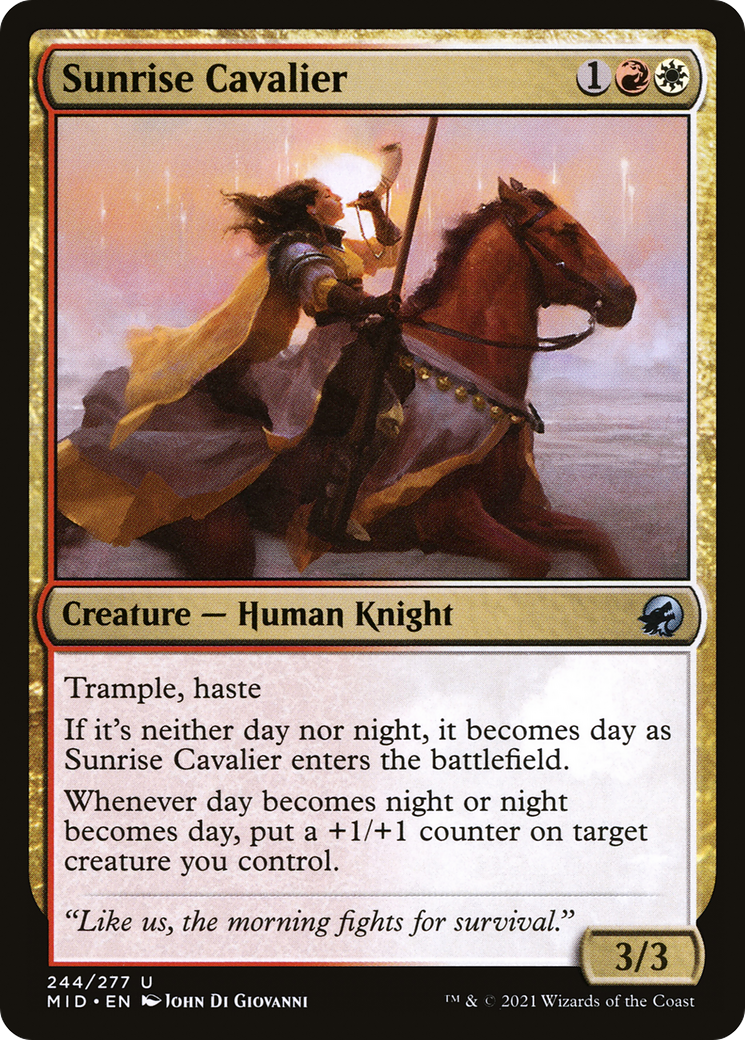 Image of Sunrise Cavalier (MID-244) - Innistrad: Midnight Hunt