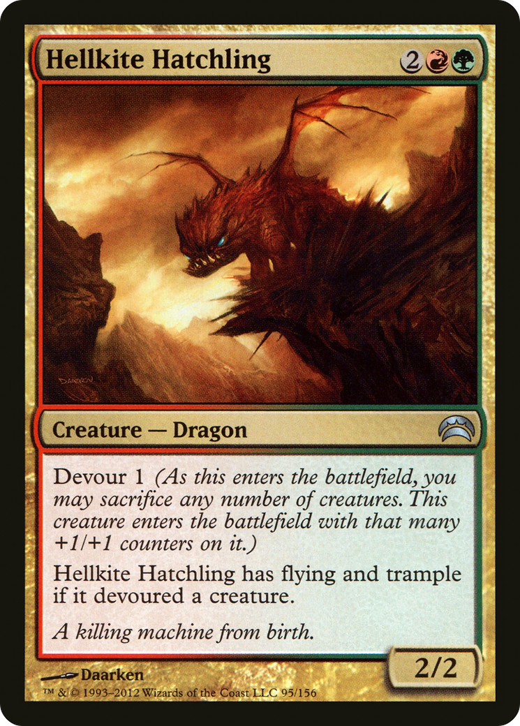 Image of Hellkite Hatchling (PC2-095) - Planechase 2012 Foil
