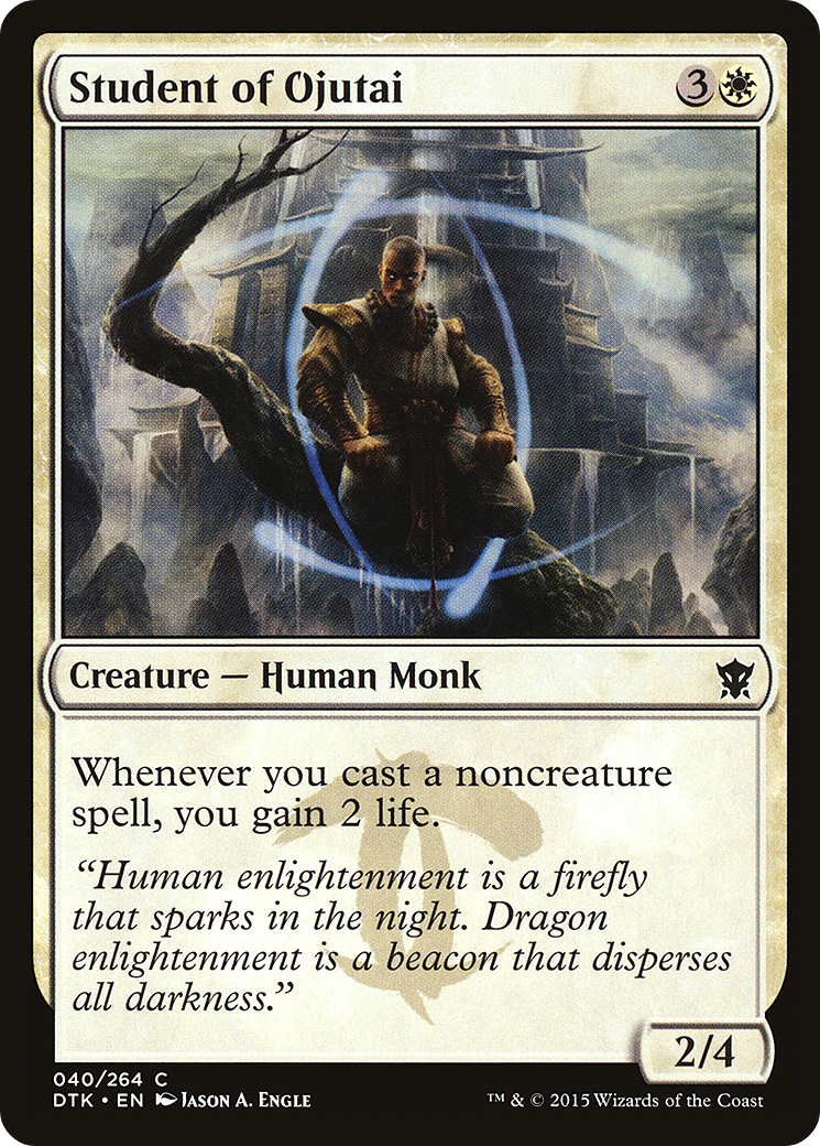 Image of Student of Ojutai (DTK-040) - Dragons of Tarkir Foil