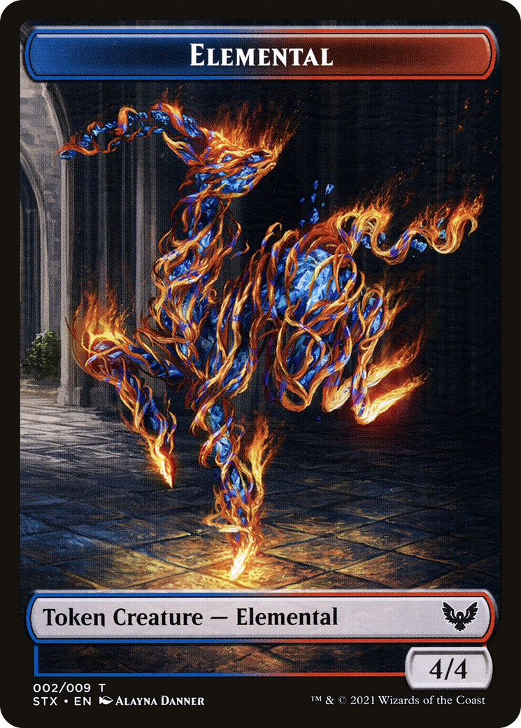 Image of Elemental (TSTX-002) - Strixhaven: School of Mages Tokens Foil
