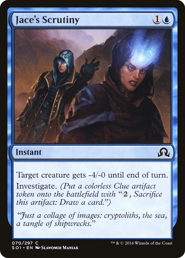 Image of Jace's Scrutiny (SOI-070) - Shadows over Innistrad Foil
