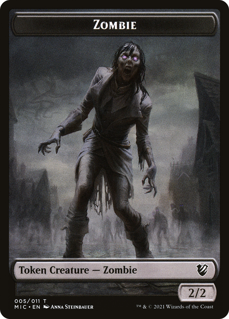 Image of Zombie (TMIC-005) - Midnight Hunt Commander Tokens
