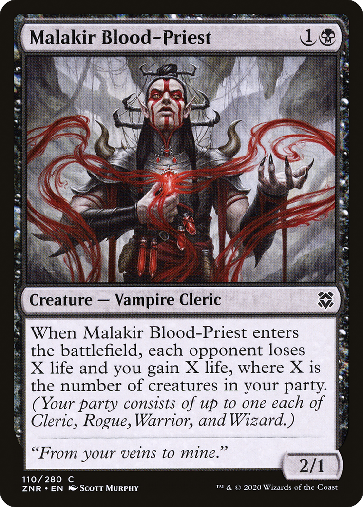 Image of Malakir Blood-Priest (ZNR-110) - Zendikar Rising