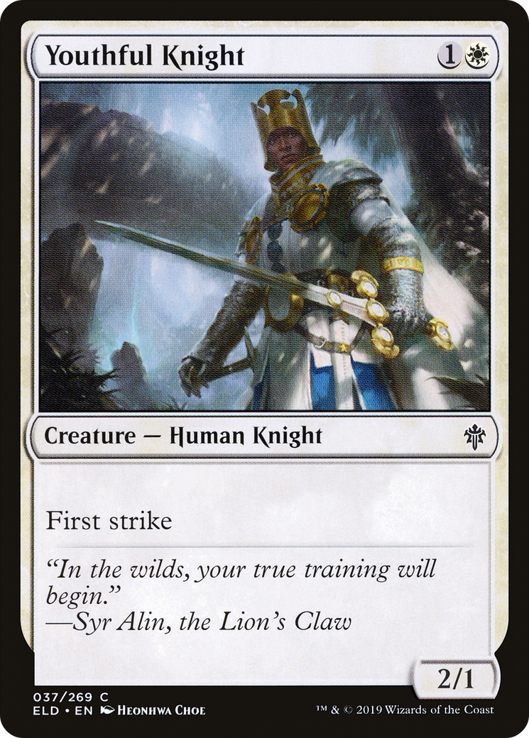 Image of Youthful Knight (ELD-037) - Throne of Eldraine