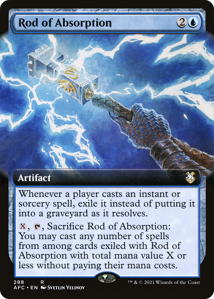 Image of Rod of Absorption (Extended Art) (AFC-288) - Forgotten Realms Commander: (Extended Art)